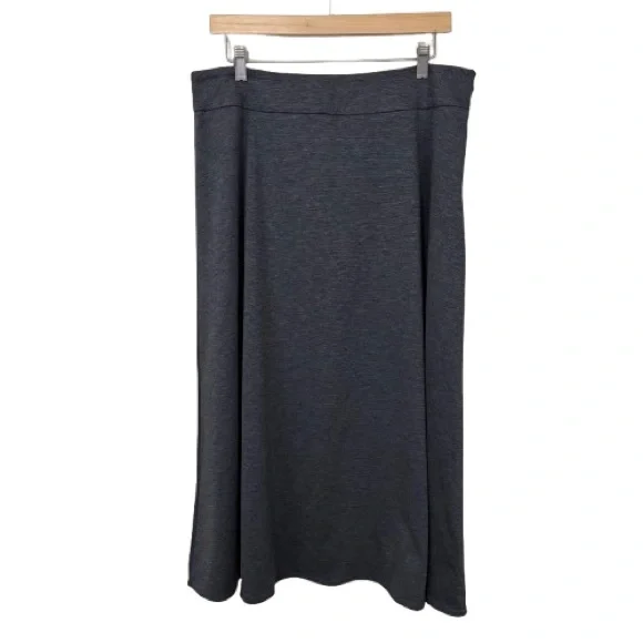 212 Collection Classic Dark Grey A-Line Skirt Size 12 - Picture 2 of 5